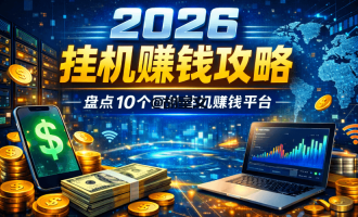 2026挂机赚钱攻略，盘点10个国外挂机赚钱平台