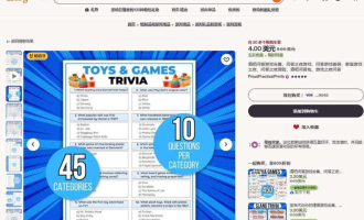 Etsy卖可打印桌游：用AI批量做数字产品，月赚1000美金的海外副业