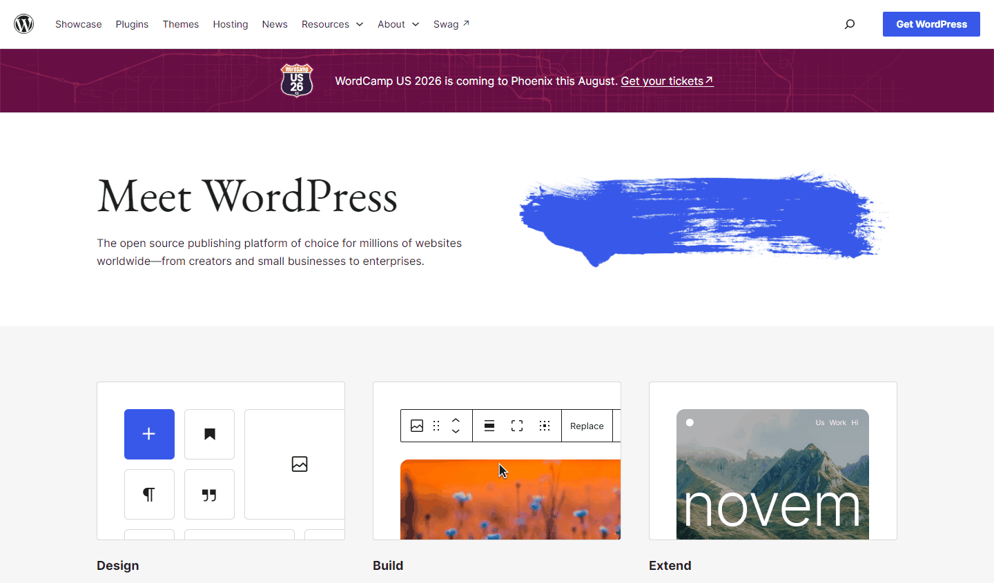 WordPress开源建站程序官网，全球大量独立站的底层系统