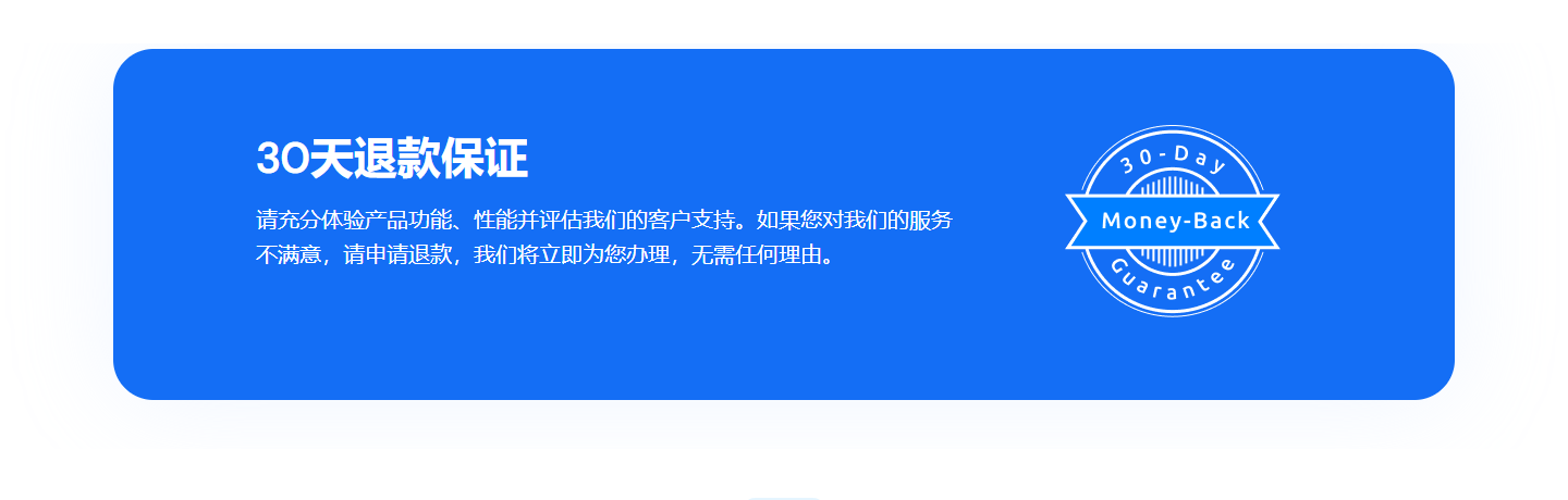 MilesWeb的30天退款保证说明