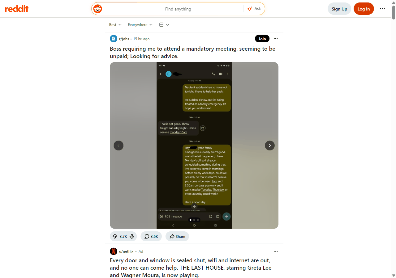 Reddit首页信息流,海外社区论坛的帖子排序界面