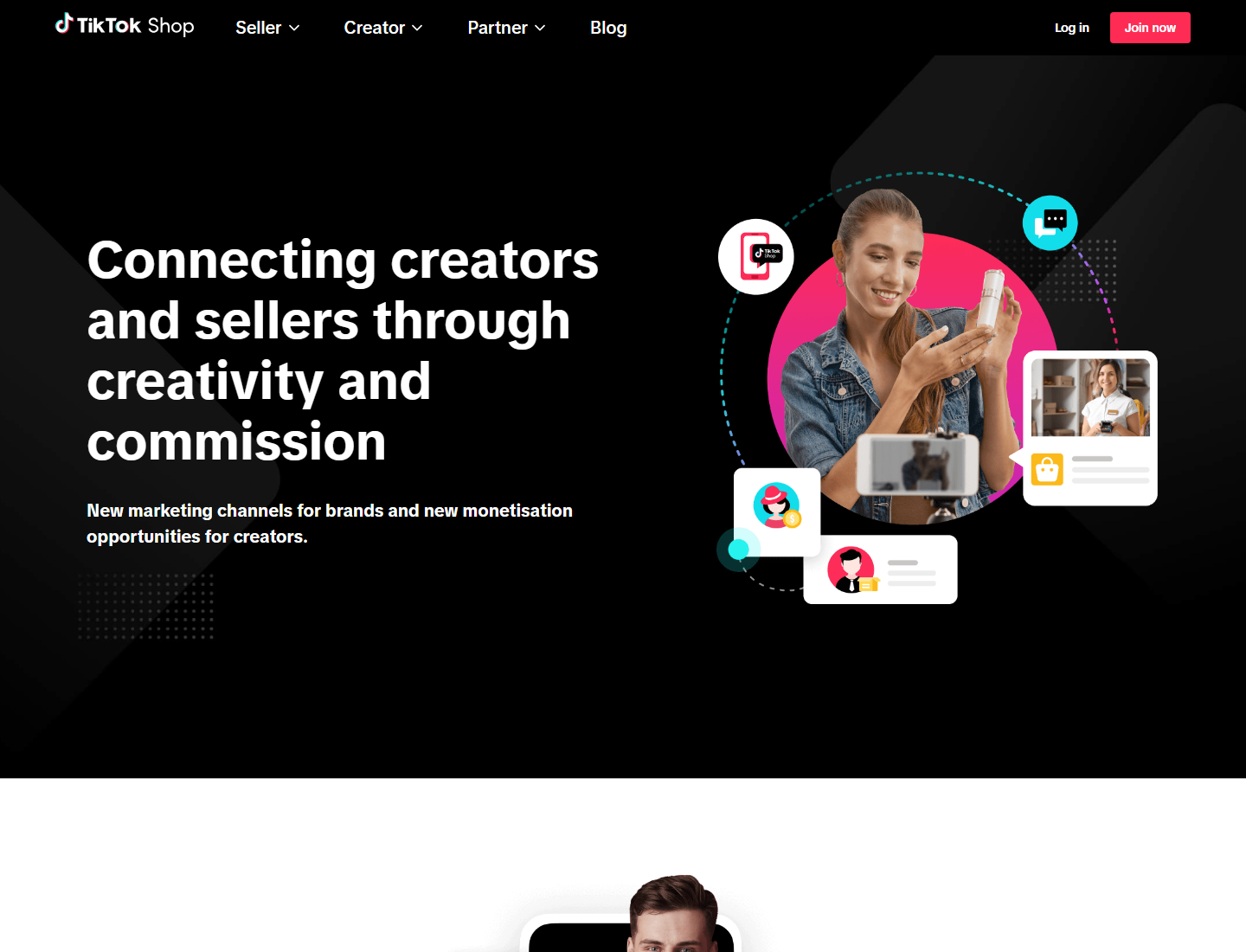 TikTok Shop的联盟带货说明页,不用囤货帮别人卖