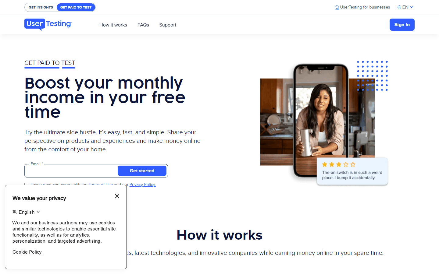UserTesting网站测试平台，做一次用户体验测试拿美金报酬