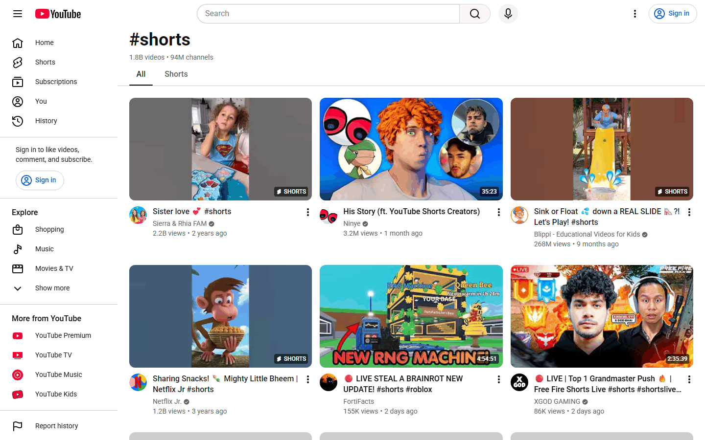 YouTube Shorts竖屏短视频播放页面,短剧出海的主要分发位置