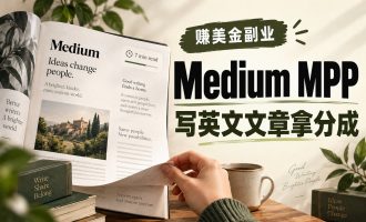 赚美金副业：海外Medium MPP自媒体项目