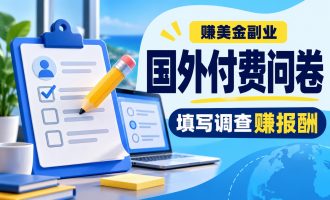 赚美金副业：国外问卷调查项目