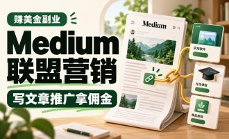 赚美金副业：国外Medium数字产品联盟营销项目